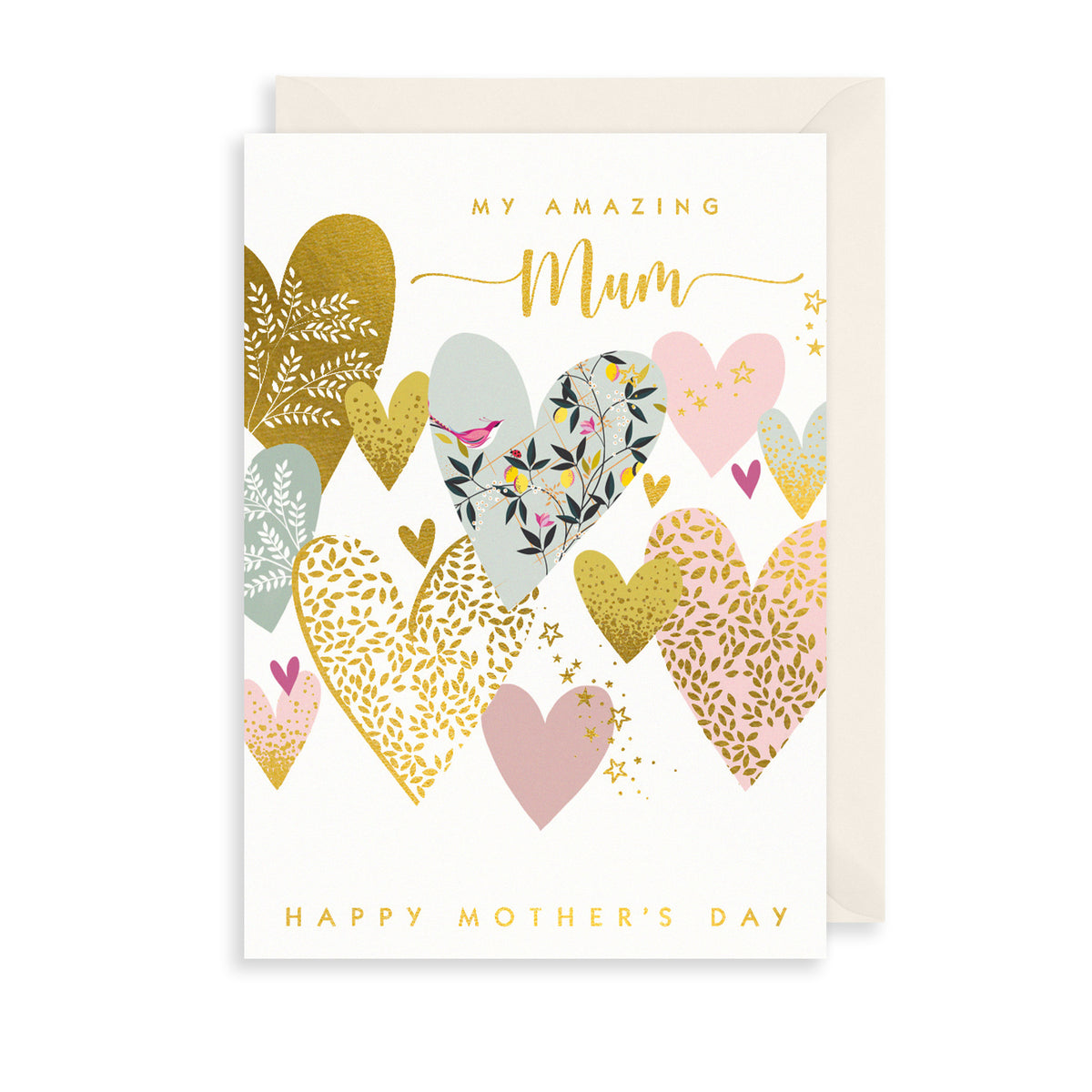 Mothers Day Hearts Mothers Day Card The Art File