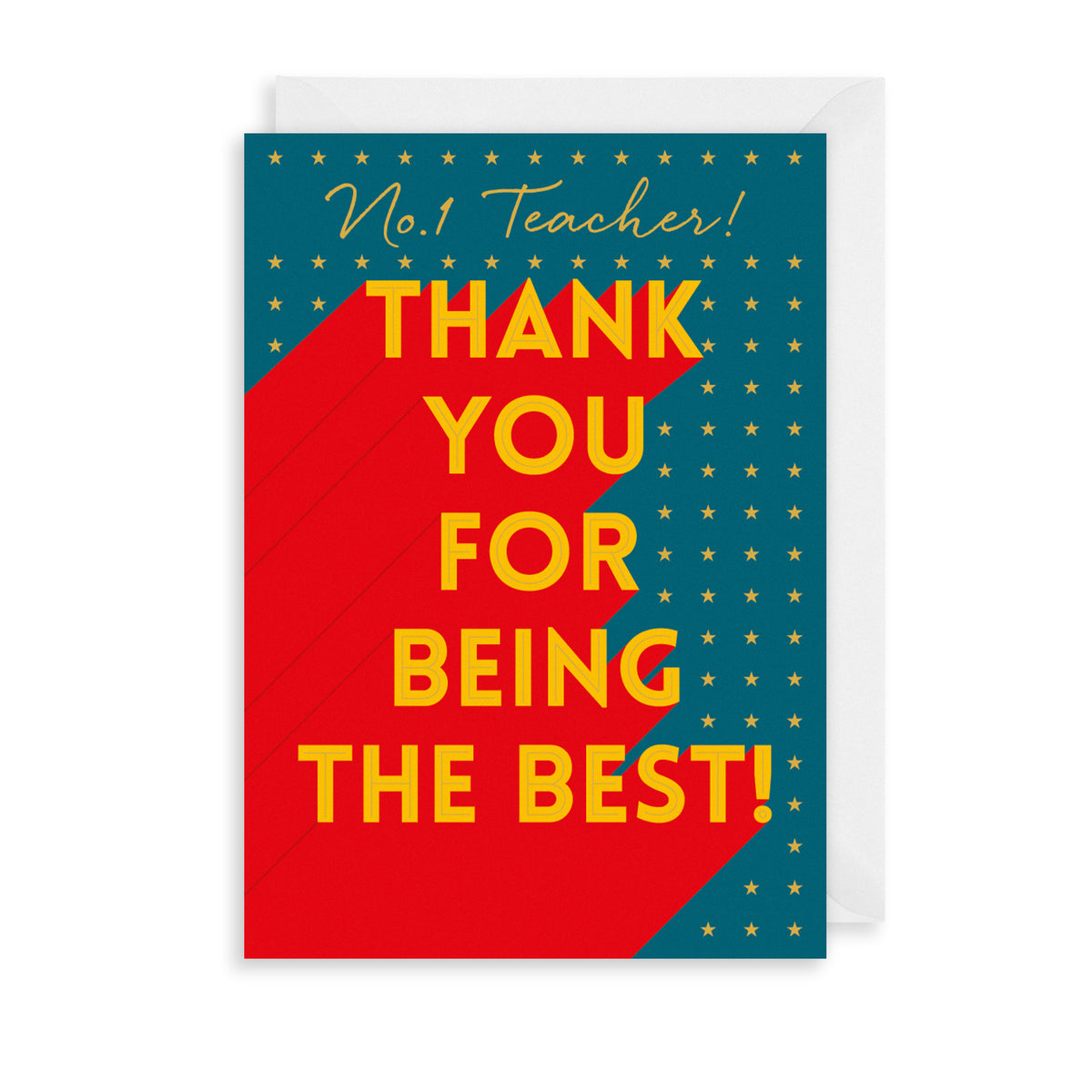 Number One Teacher Greetings Card | The Art File