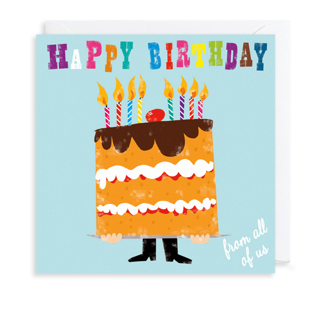 Chocolate Cake Greetings Card The Art File