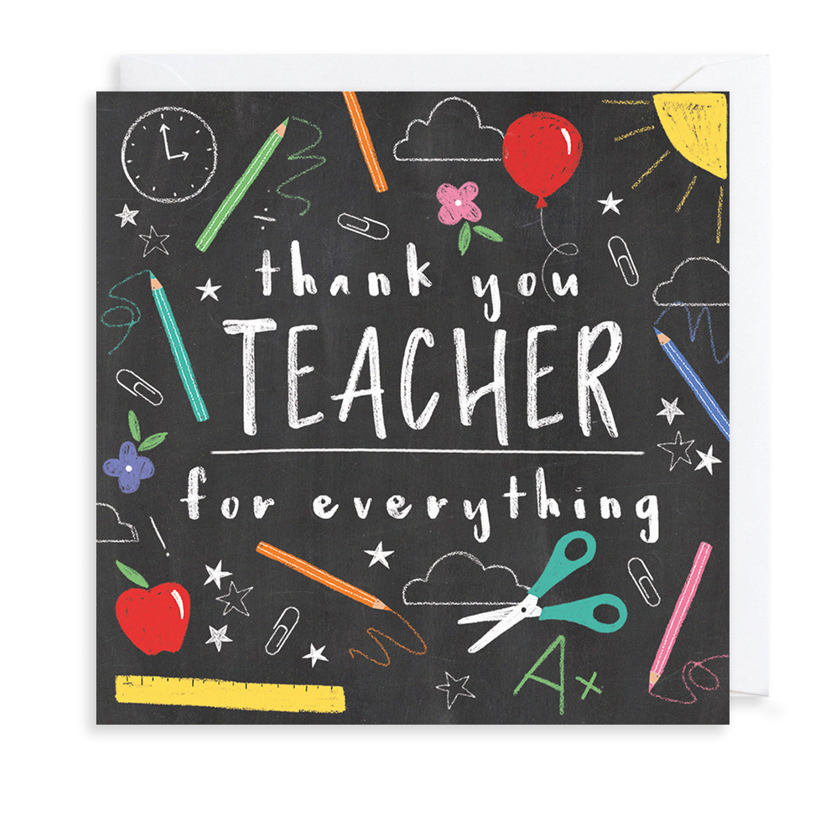 Thanks For Everything Greetings Card | The Art File