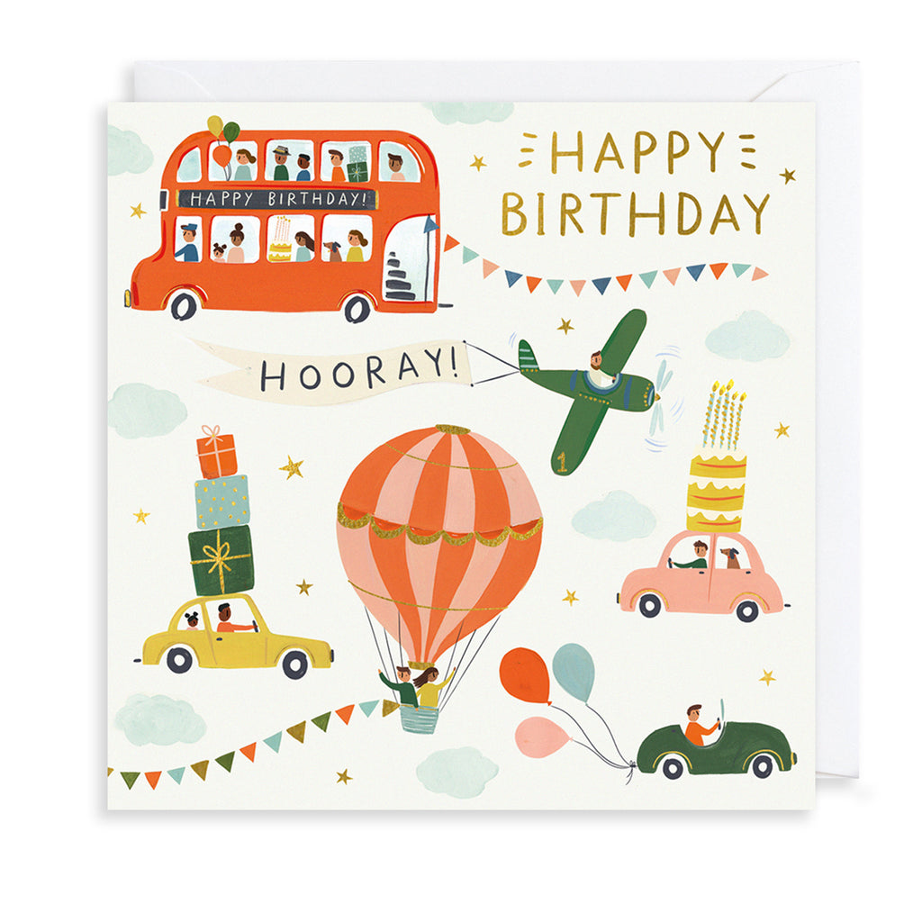 Birthday Horray Greetings Card The Art File