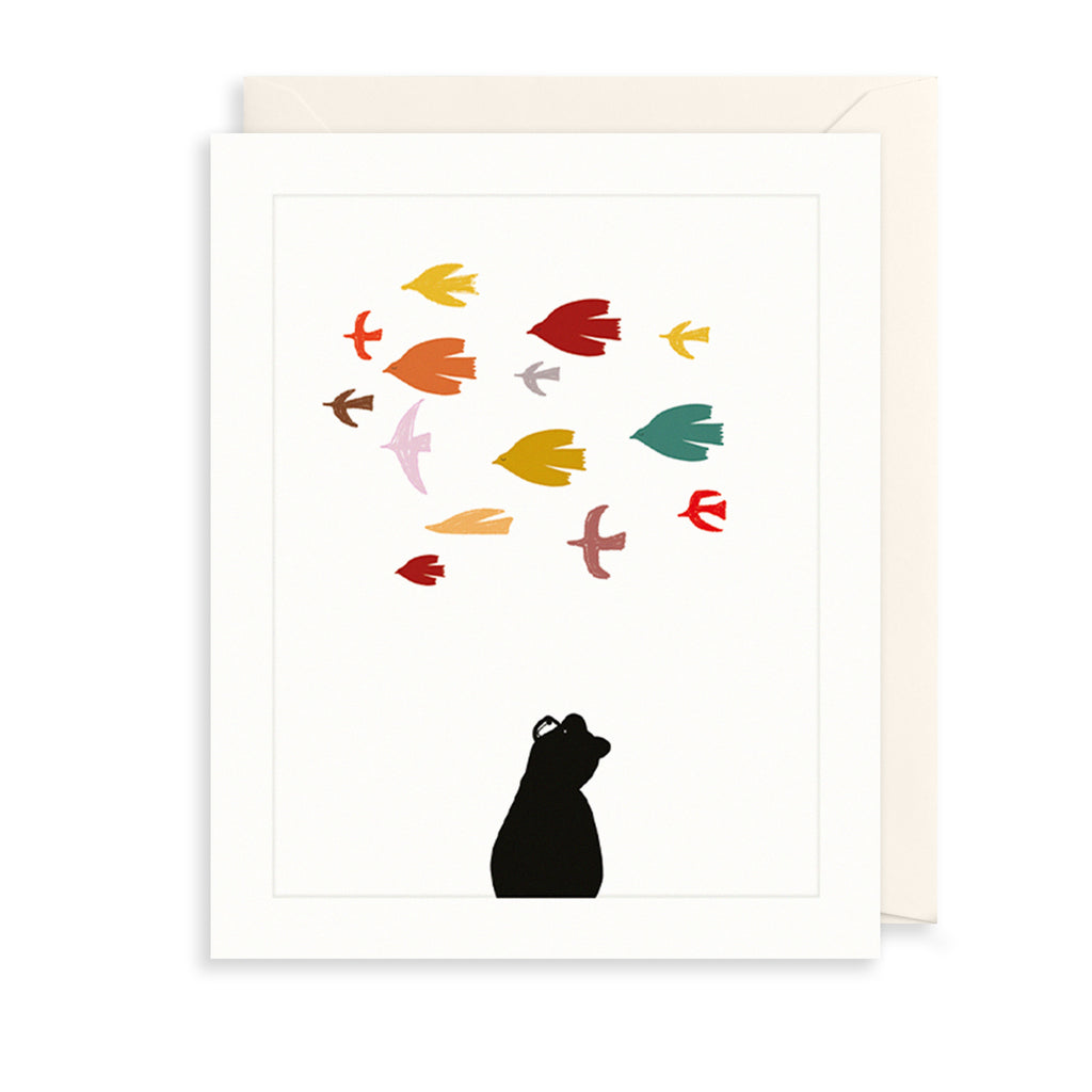 Bear & Flock Greetings Card The Art File