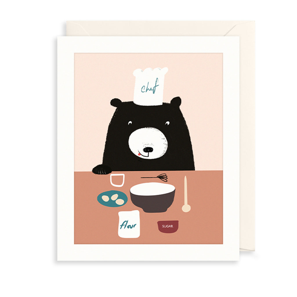 Bear Baker Greetings Card The Art File