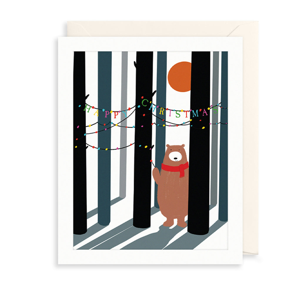 Festive Lights Christmas Card The Art File