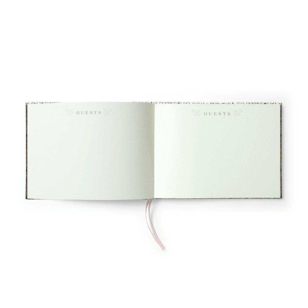 Luxury Floral Guest Book The Art File