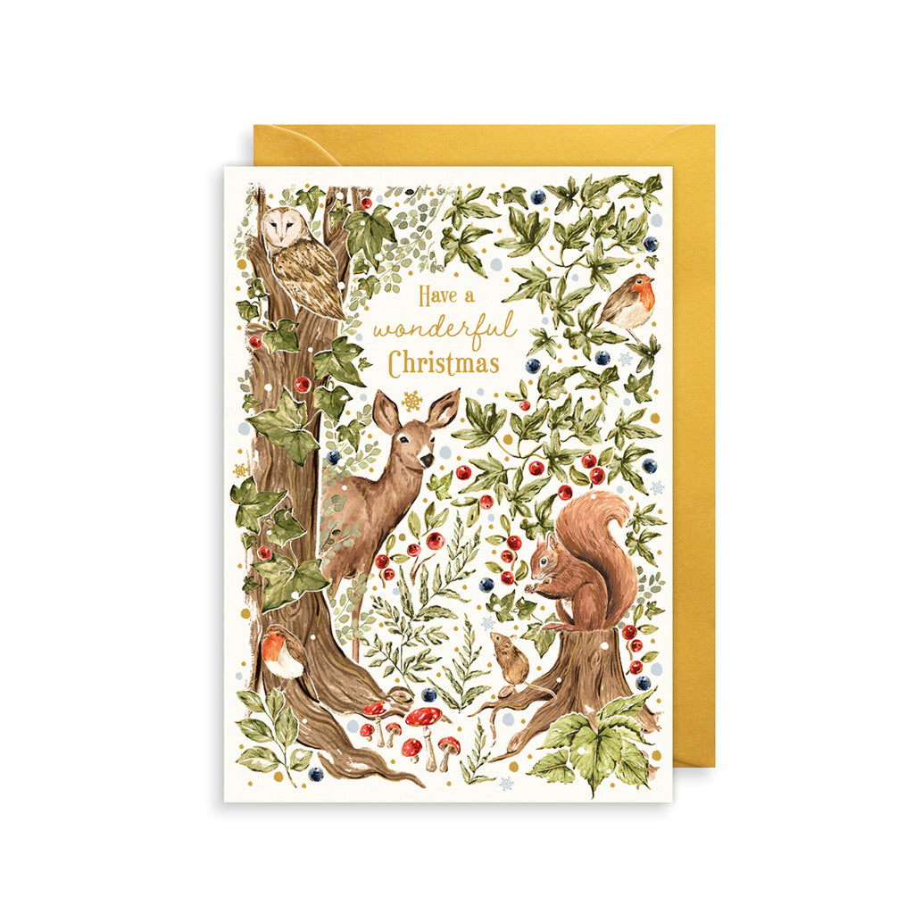 Wonderful Deer Christmas Card The Art File