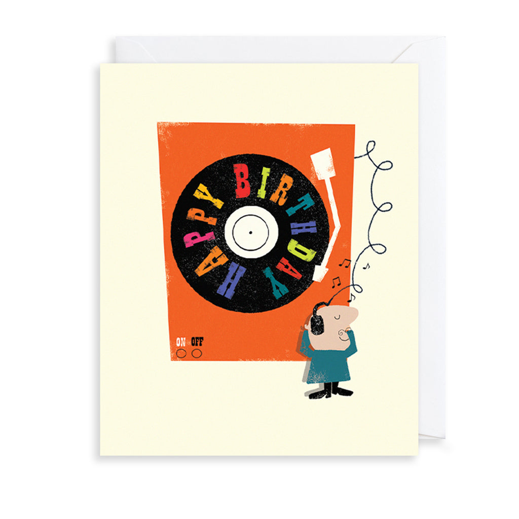 Birthday Record Greetings Card The Art File