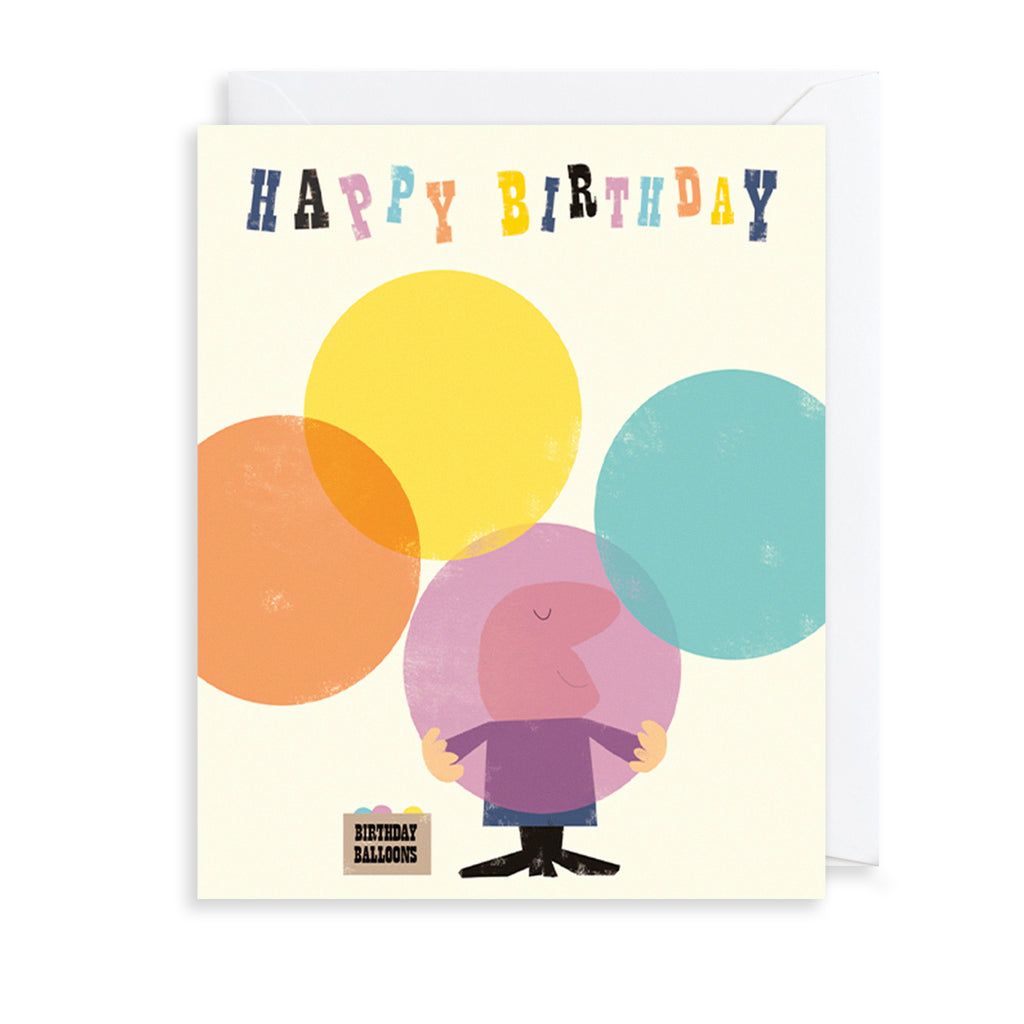 Bright Balloons Greetings Card The Art File