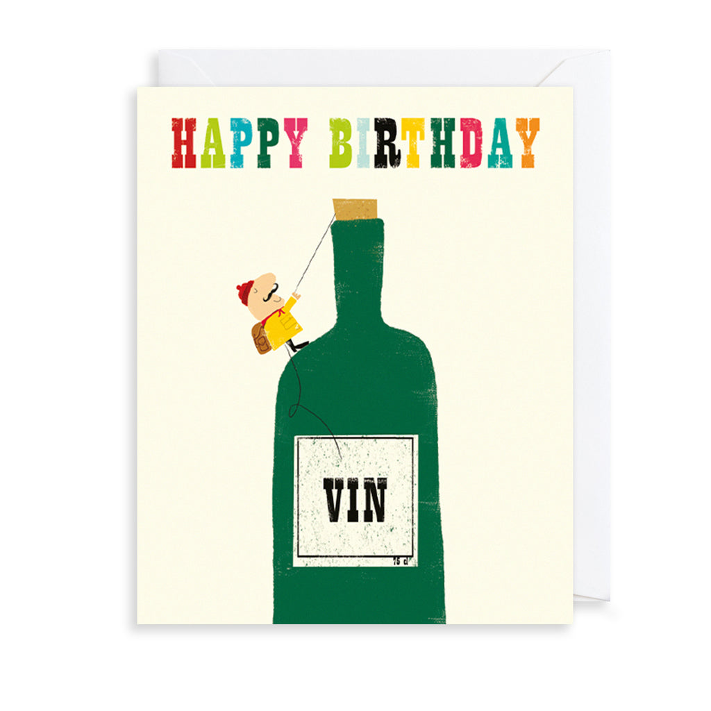 Birthday Vin Greetings Card The Art File