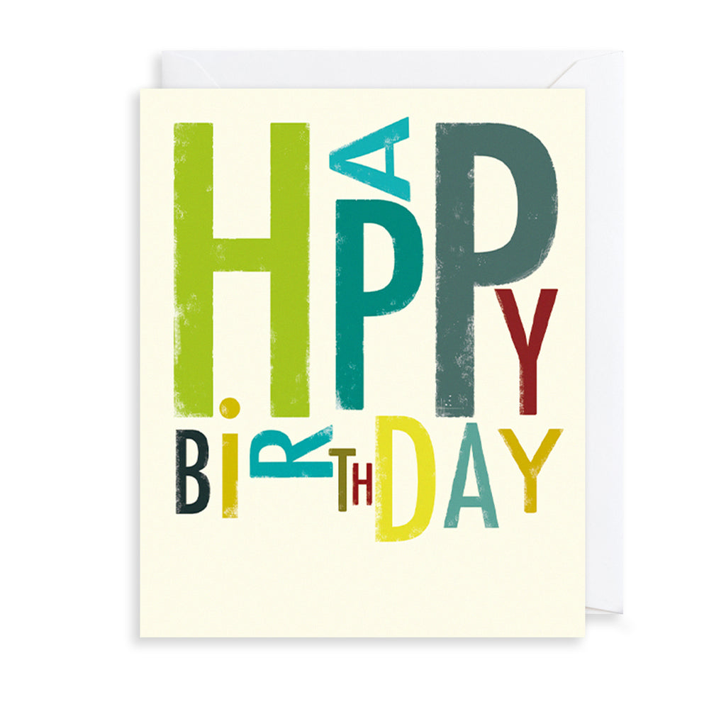 Bold Birthday Greetings Card The Art File