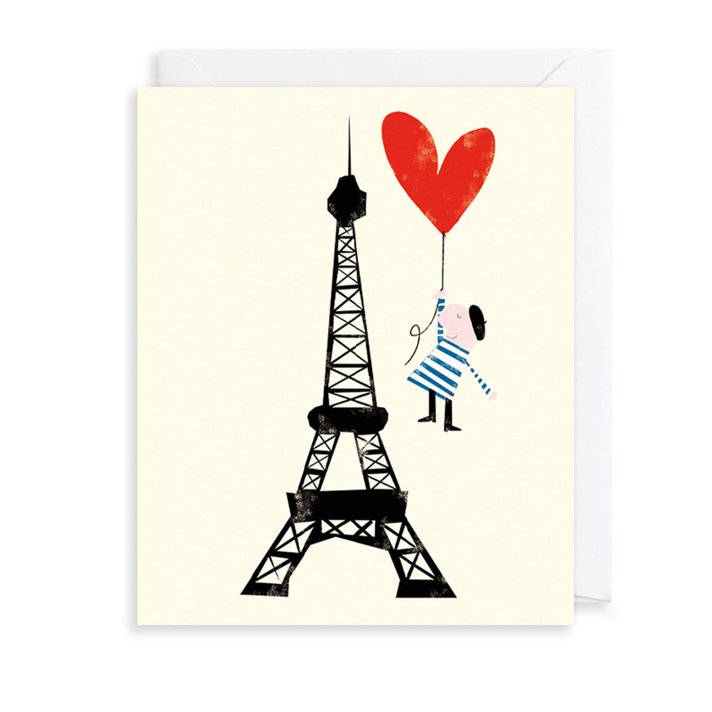 Eiffel Tower Greetings Card The Art File