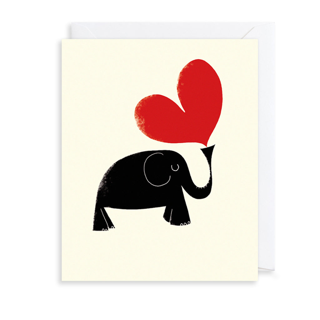 Elephant Heart Greetings Card The Art File