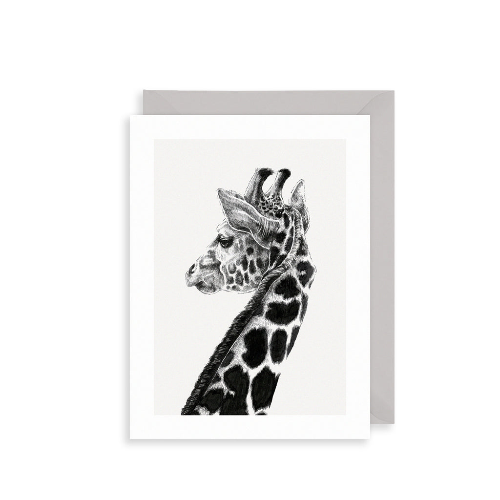 Spotted Giraffe Greetings Card The Art File