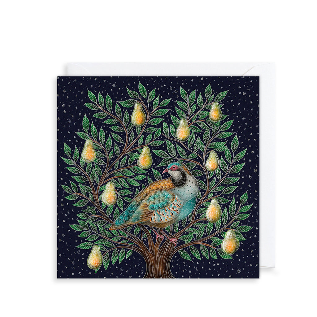 Partridge Pear Tree, 8 Luxury Christmas Cards The Art File