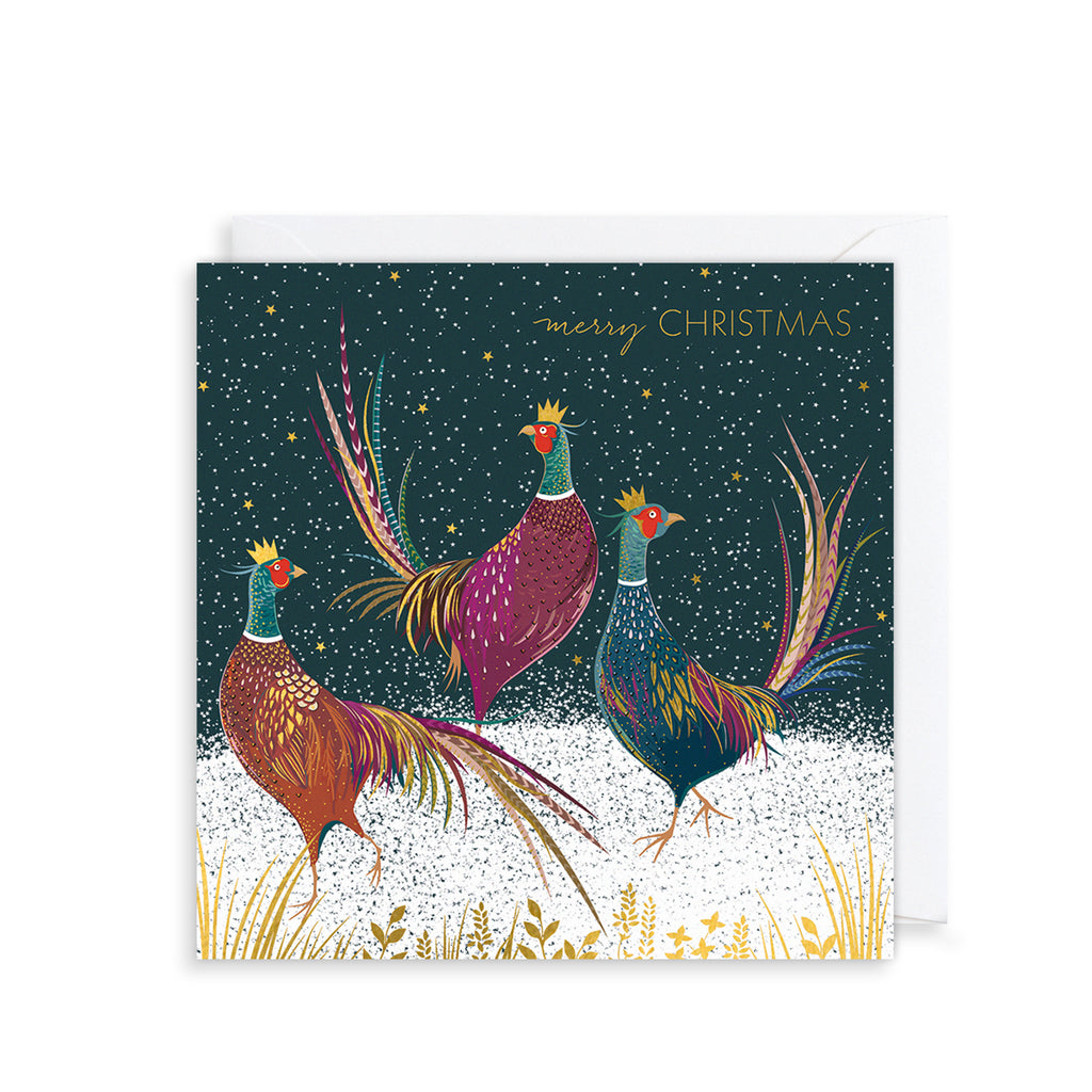 Festive Pheasants, 8 Luxury Christmas Cards The Art File