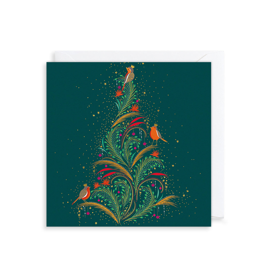 Sparkly Tree, 8 Luxury Christmas Cards The Art File