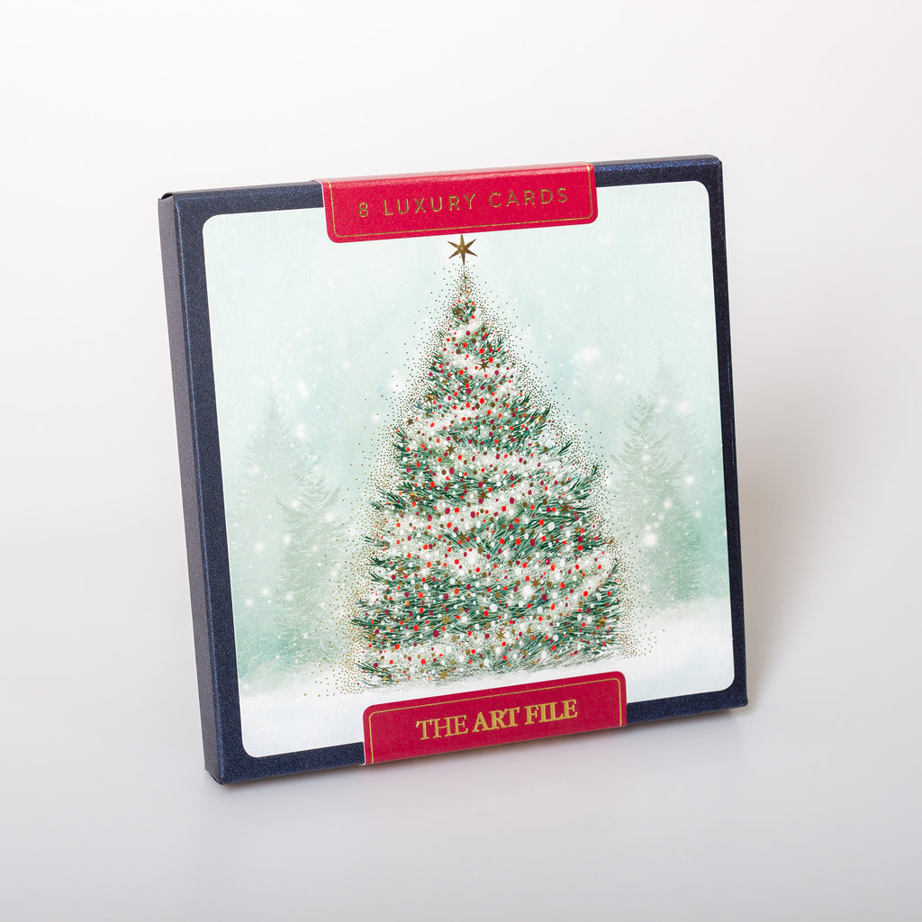 Christmas Tree, 8 Luxury Christmas Cards The Art File