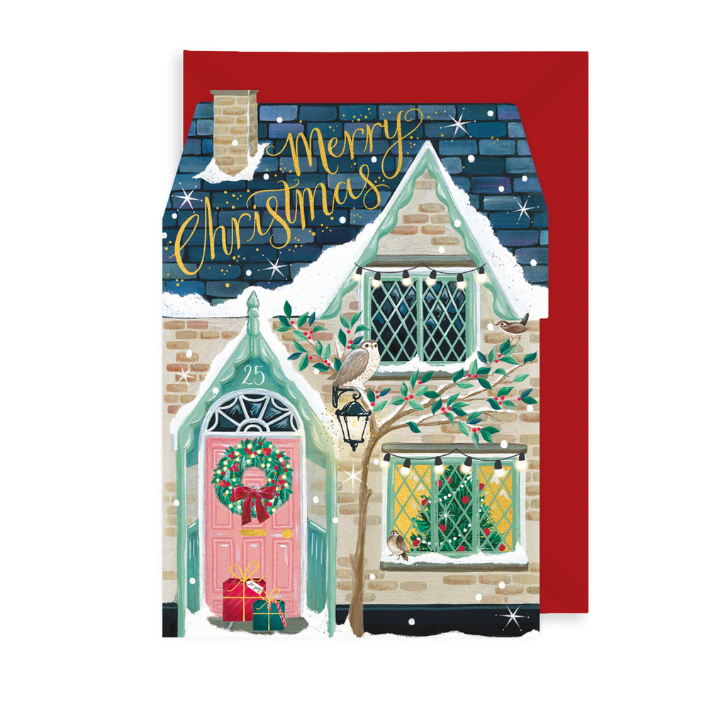 Cottage Christmas Card The Art File