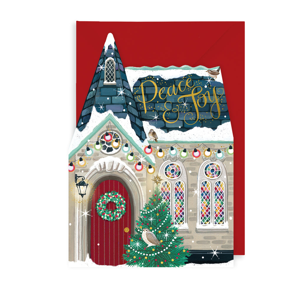 Snowy Church Christmas Card The Art File