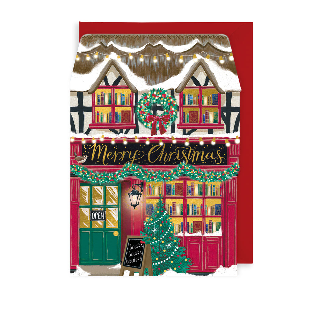 Bookshop Christmas Card The Art File