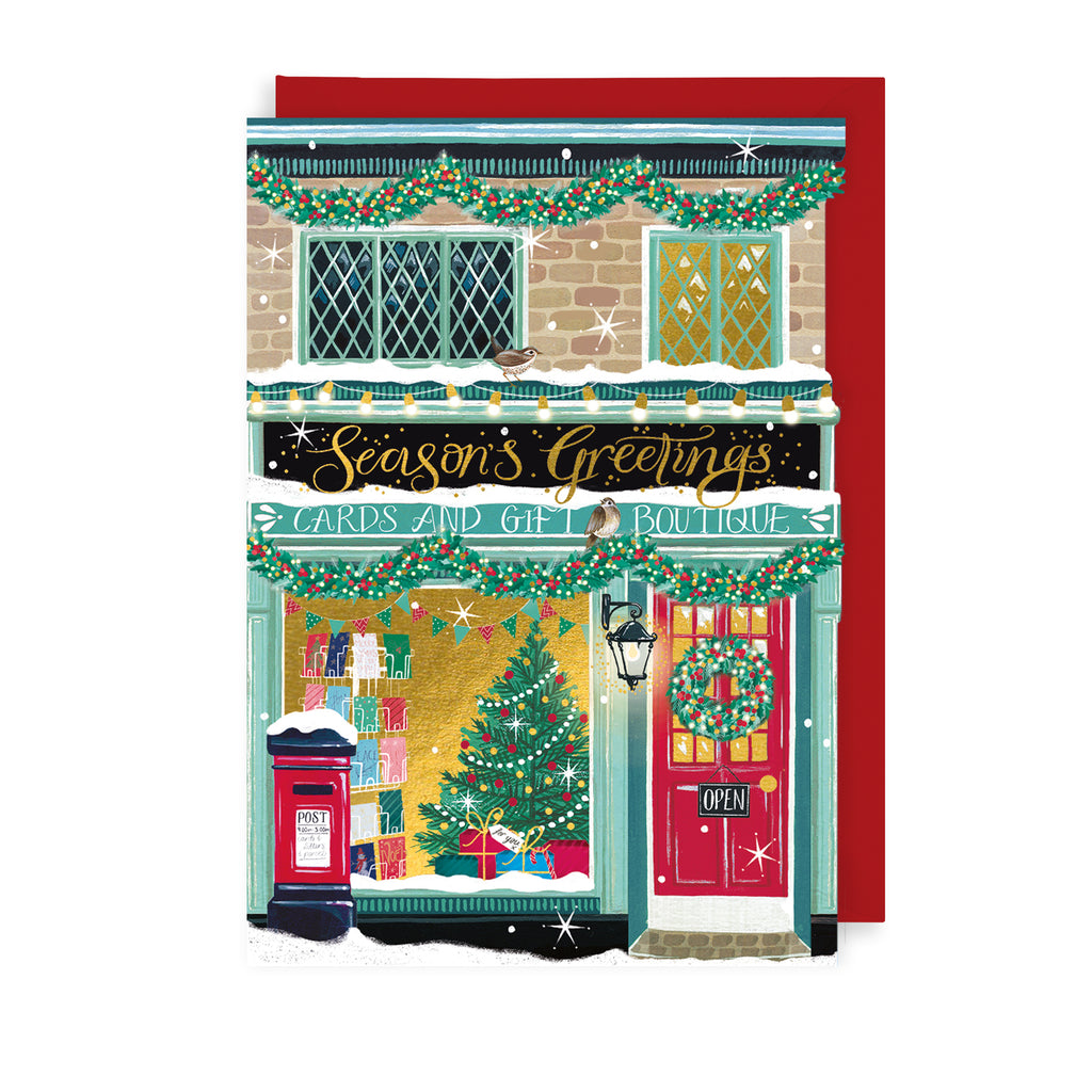 Gift Shop Christmas Card The Art File