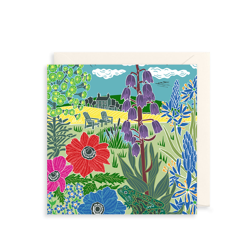 Garden Pond Greetings Card The Art File