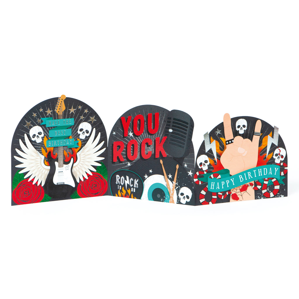 You Rock, 3D Greetings Card The Art File