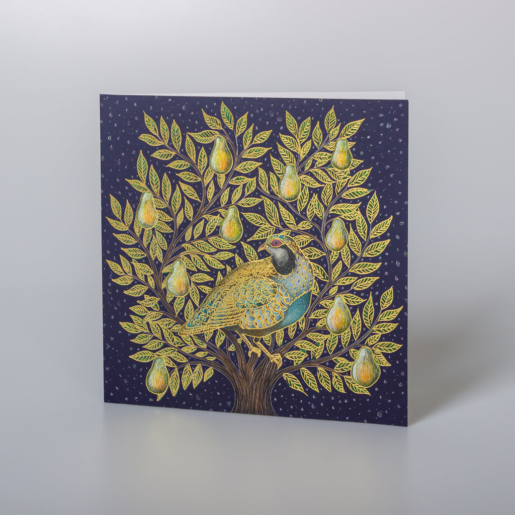 Partridge Pear Tree, 8 Luxury Christmas Cards The Art File