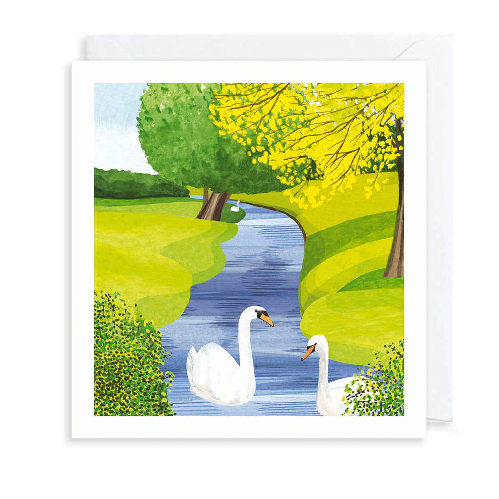 On The River Greetings Card The Art File