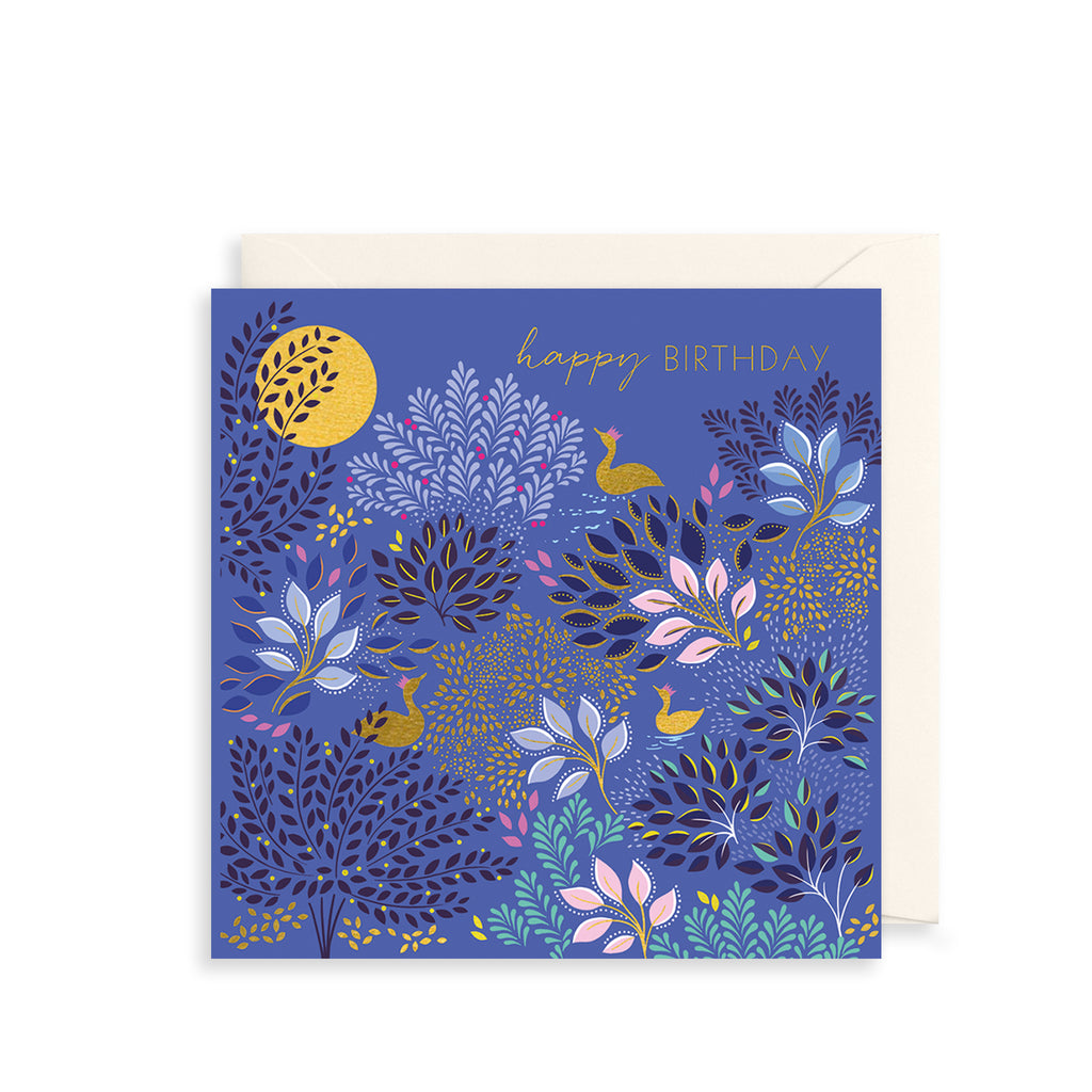 Blue Birthday Greetings Card The Art File