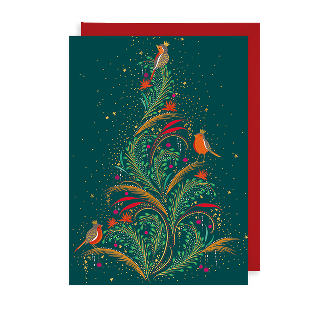 Winter Tree Christmas Card The Art File