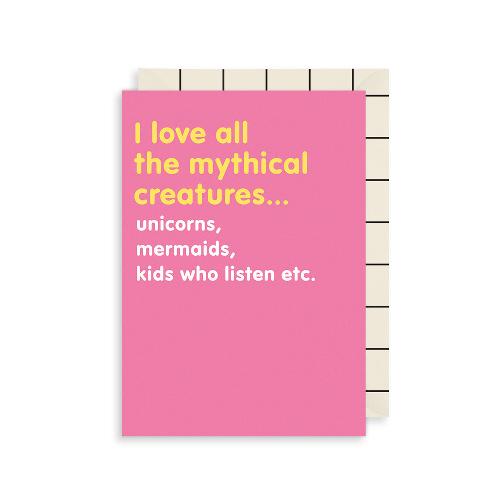 Mythical Creatures Greetings Card The Art File