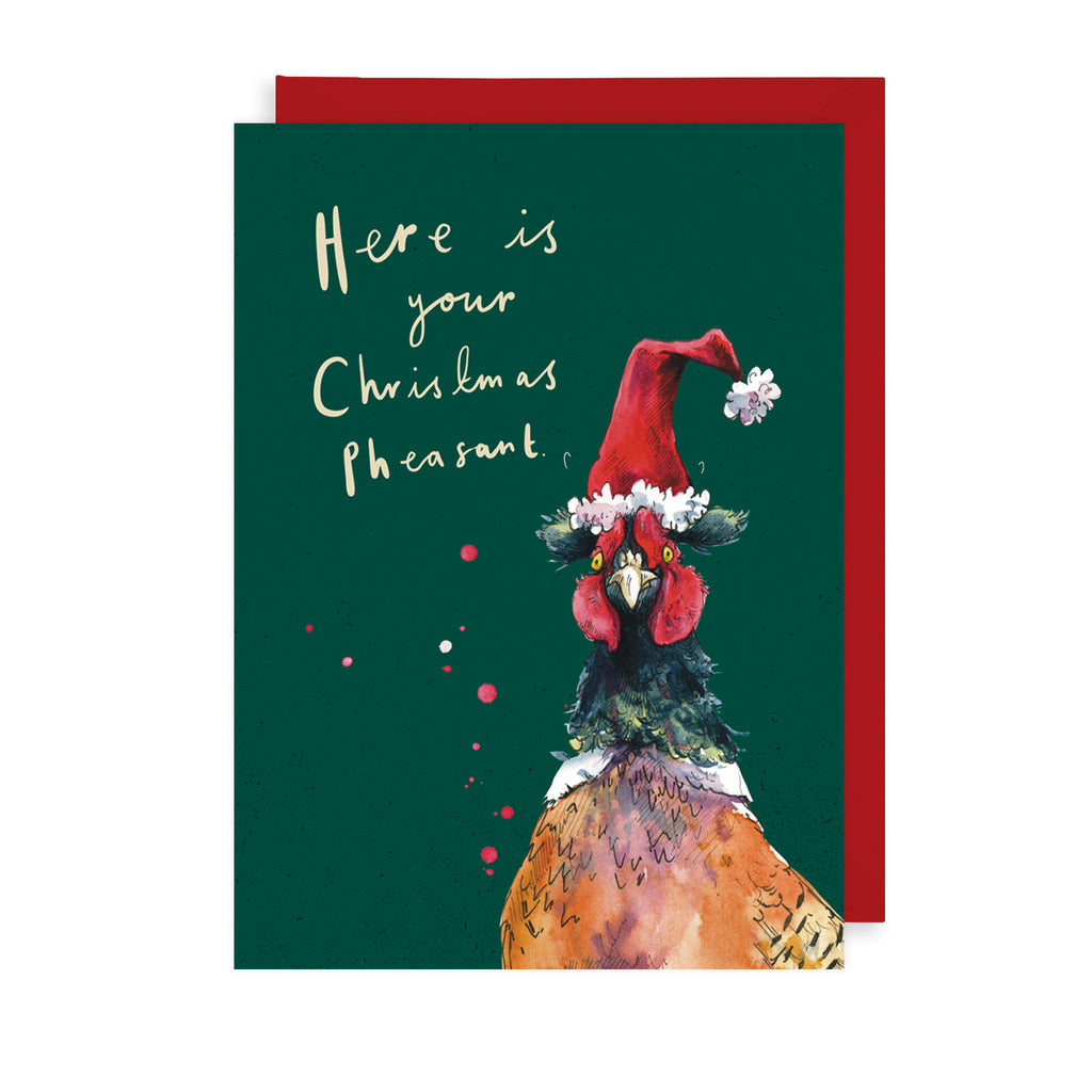 Winter Pheasant Christmas Card The Art File