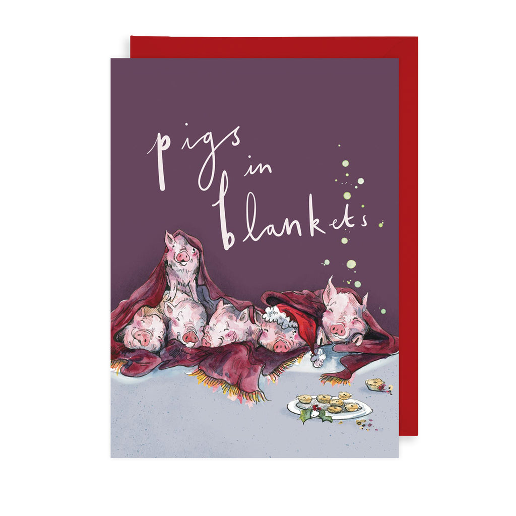 Pigs In Blanket Christmas Card The Art File