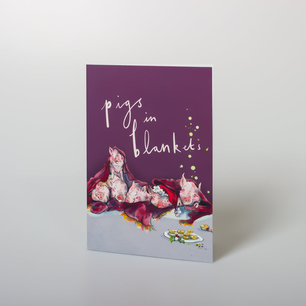 Pigs In Blanket Christmas Card The Art File