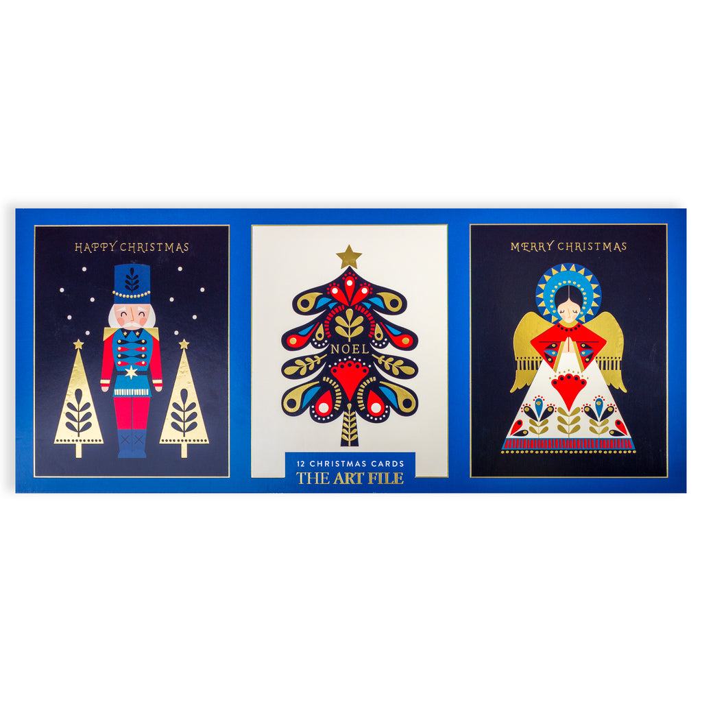 Nordic Christmas, Trio Christmas Card Box The Art File