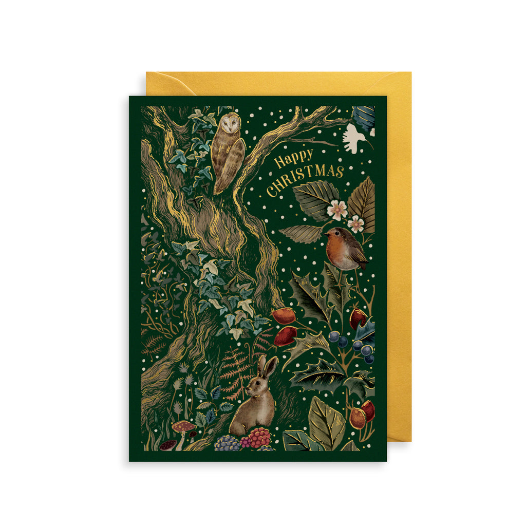 Forest Animals Christmas Card The Art File