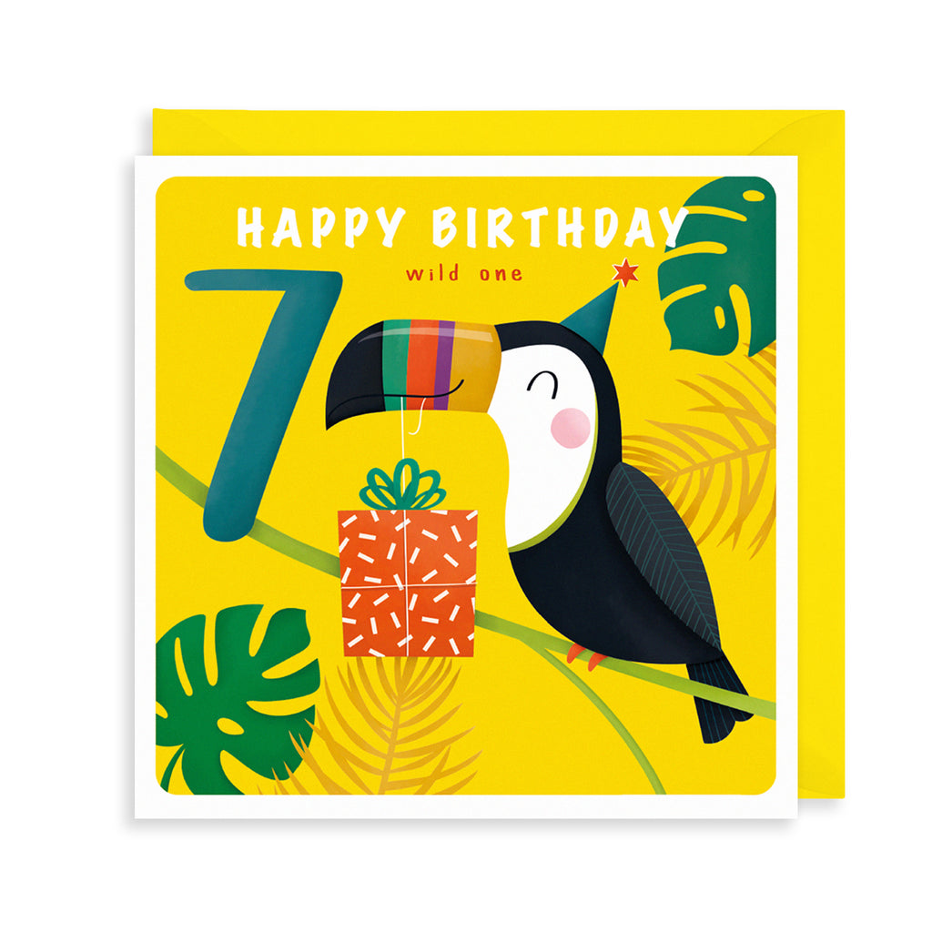 7th Birthday, Toucan Greetings Card The Art File