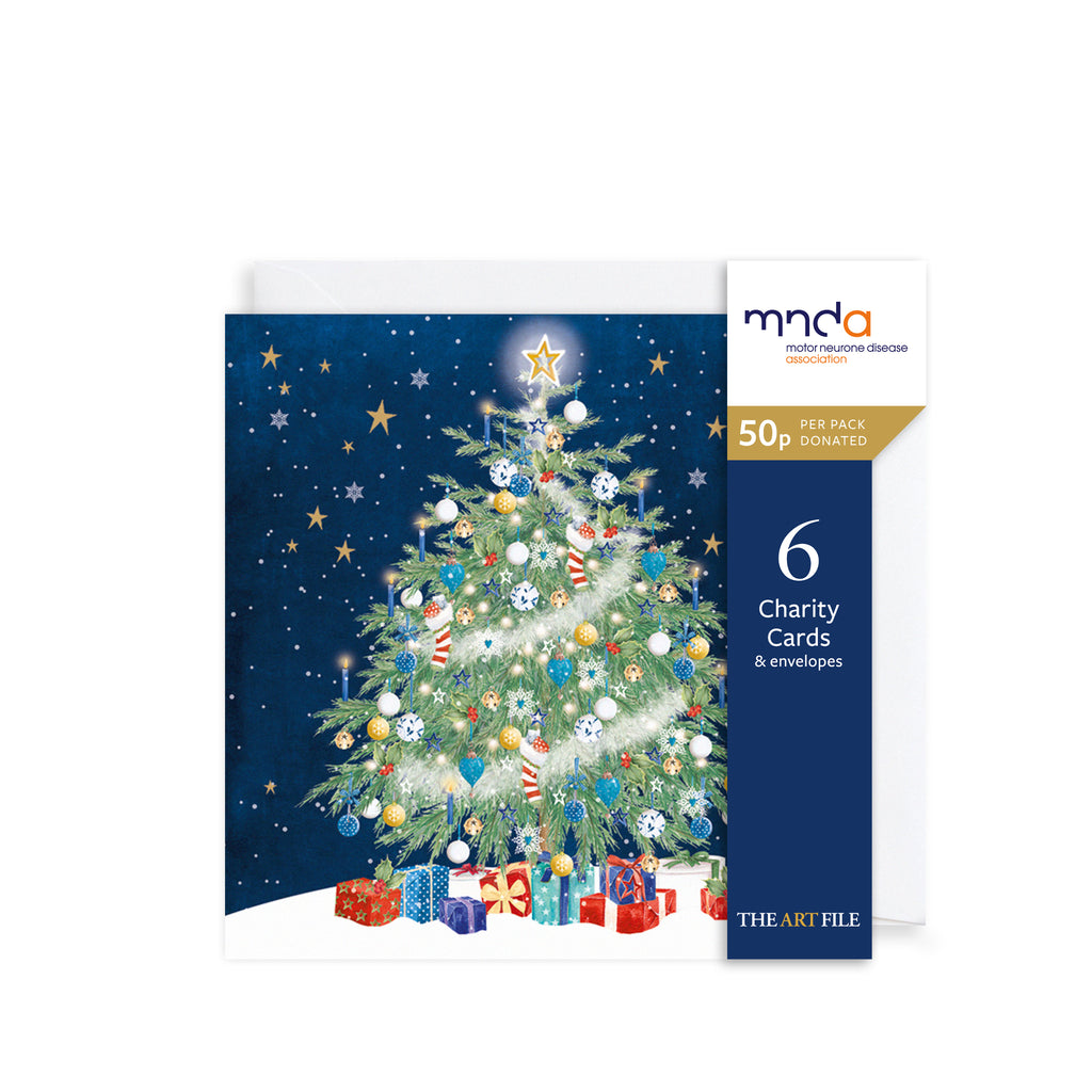 Starry Tree, Christmas Charity Cards The Art File