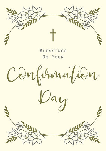 Confirmation Blessings Greetings Card The Art File