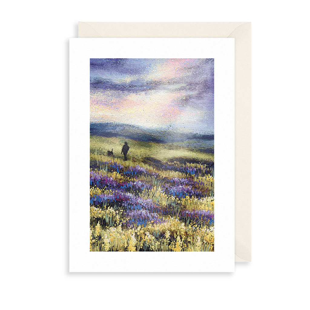 Lavender Field Greetings Card The Art File