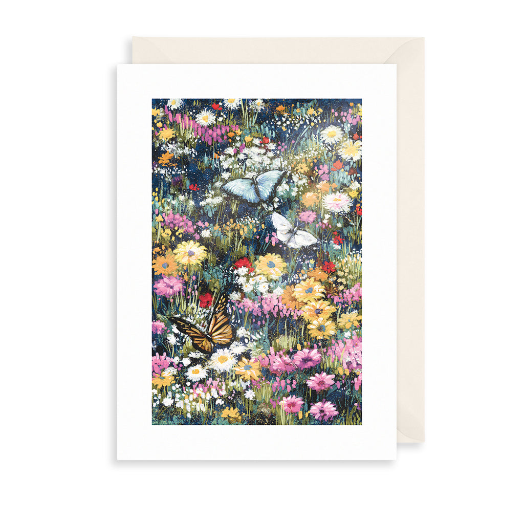 Wildflowers & Butterflies Greetings Card The Art File