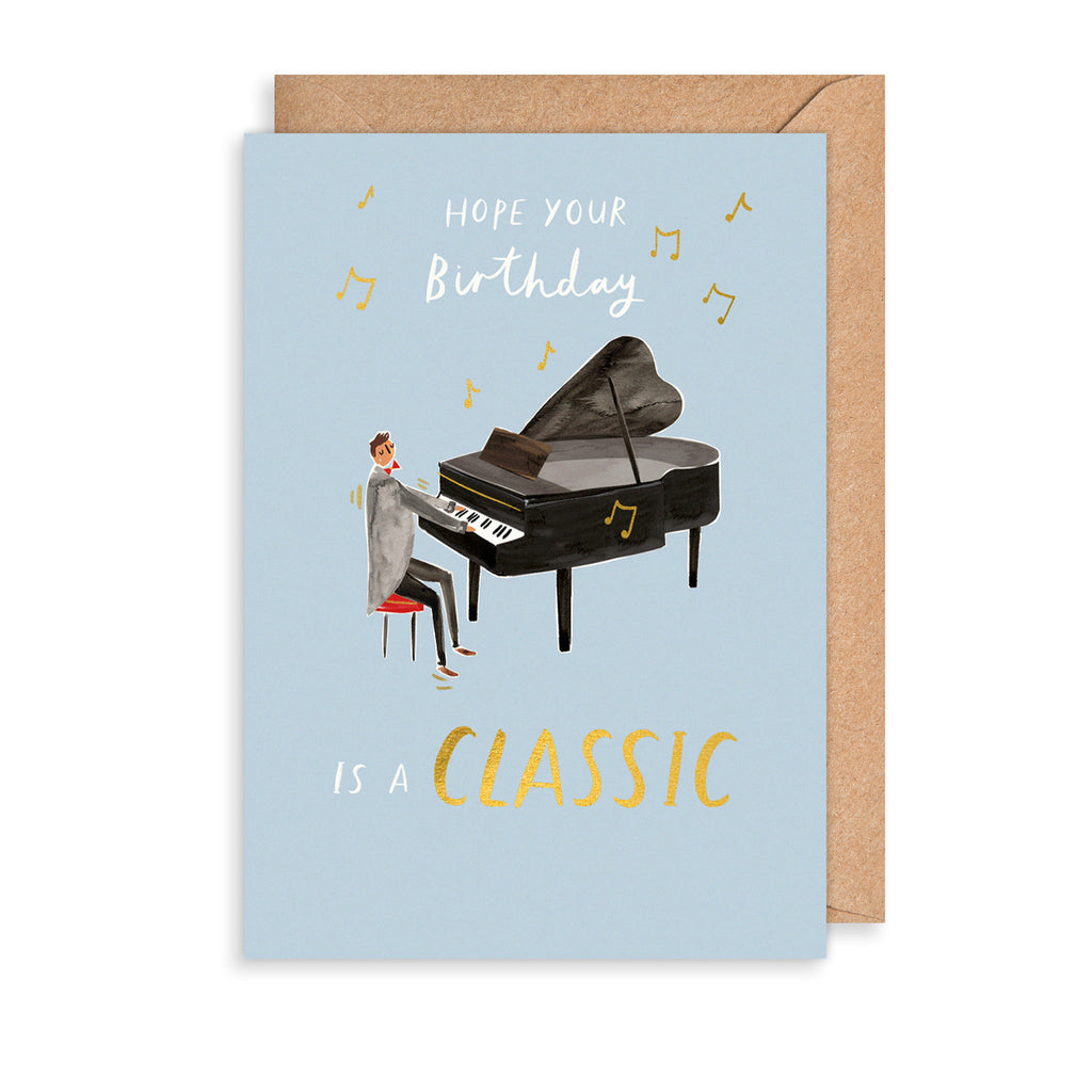 Classic Piano Greetings Card The Art File