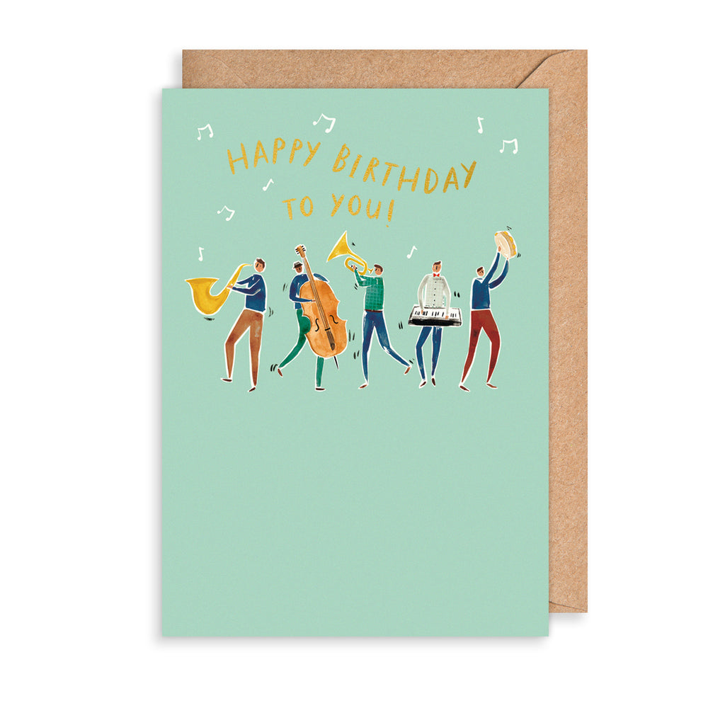 Classic Band Greetings Card The Art File
