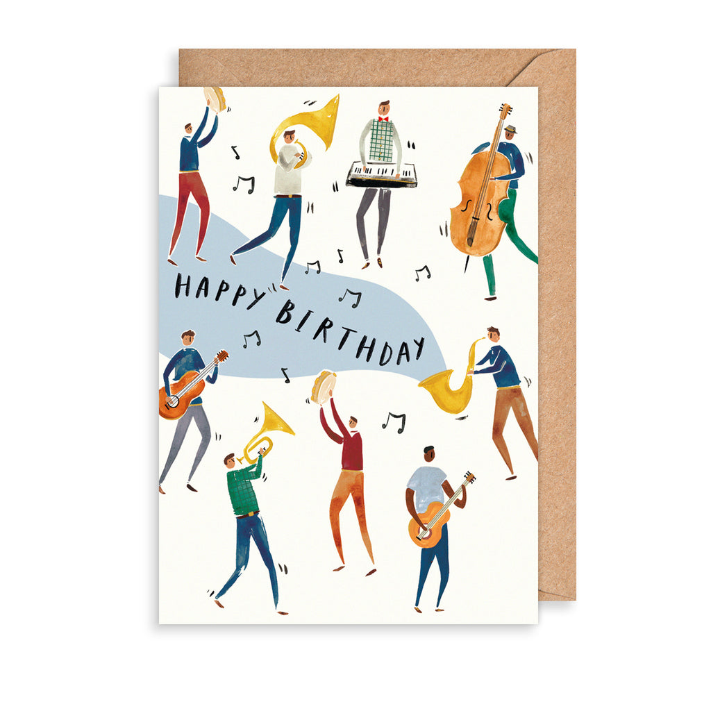 Birthday Musicians Greetings Card The Art File