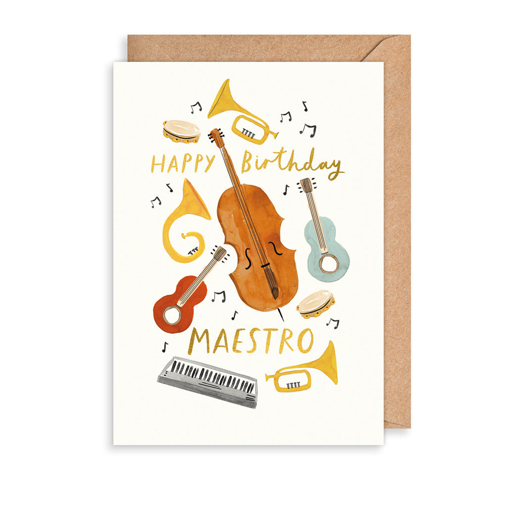 Birthday Maestro Greetings Card The Art File