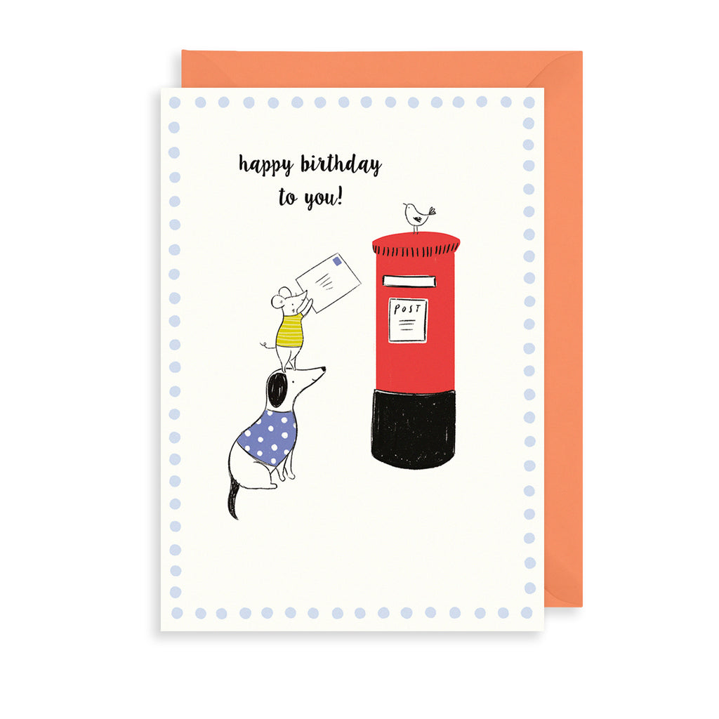 Post Box Greetings Card The Art File