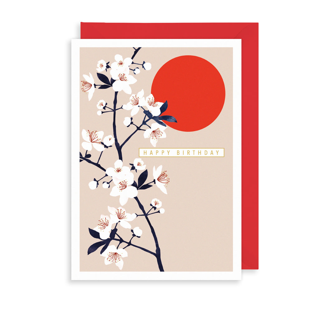 Blossom & Sun Greetings Card The Art File